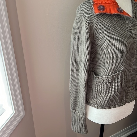 MODA International l Cotton Blend Long Sleeve Cardigan - Picture 2 of 7